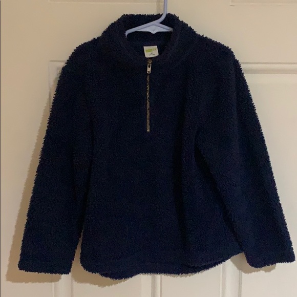 Other - 🌲 2/$14 Little boys soft fuzzy blue quarter zip